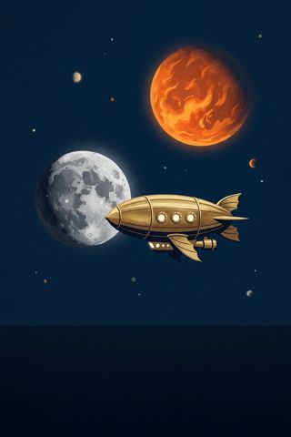 Cover of A Honeymoon in Space